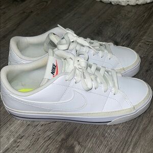 White Nike sneakers